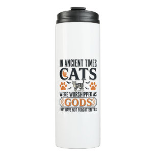 Funny Ancient Cats Worshipped As Gods Vintage Shir Thermal Tumbler