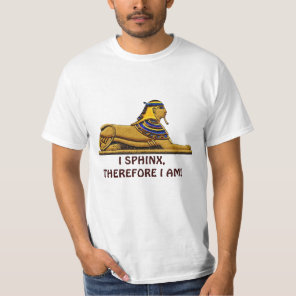 Funny Ancient Egyptian Sphinx Joke Design T-Shirt