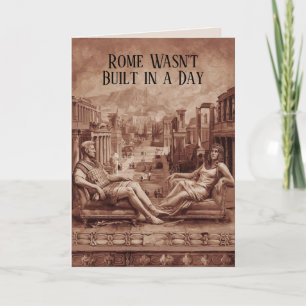 Funny Ancient Rome Theme Valentine's Day Card