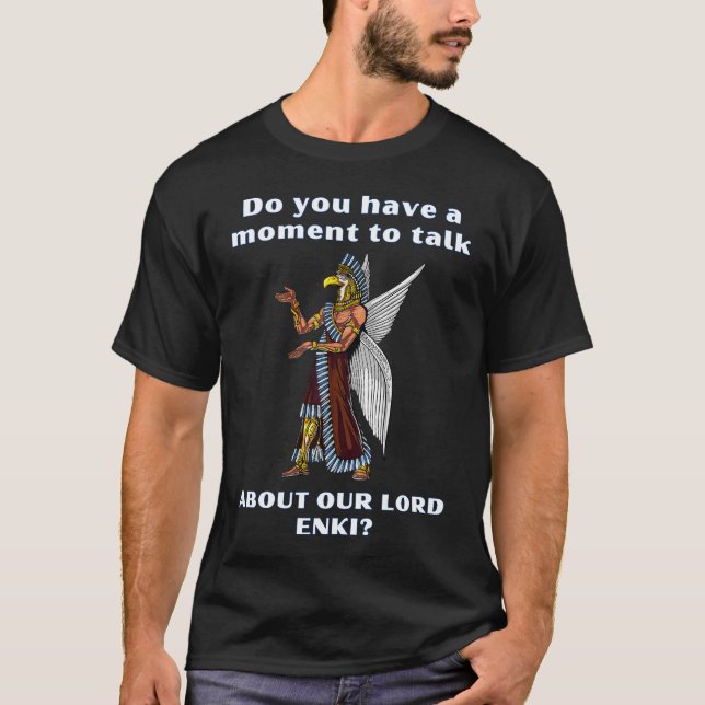 Funny Ancient UFO Annunaki Alien T-Shirt (Front)
