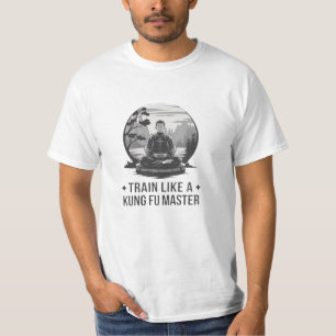 Funny and Bold Kung Fu Lover Graphics T-Shirt
