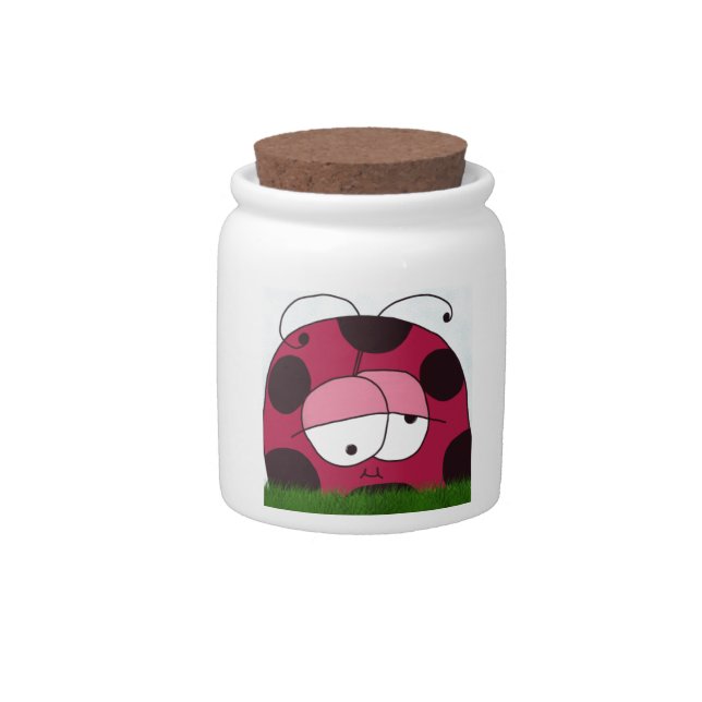 Funny and Chubby Ladybug Candy Jar (Front)