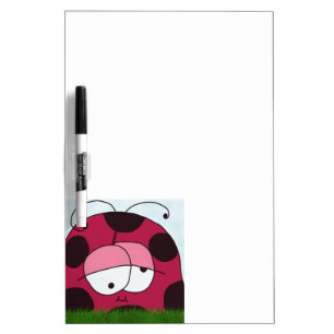 Funny and Chubby Ladybug Dry-Erase Board