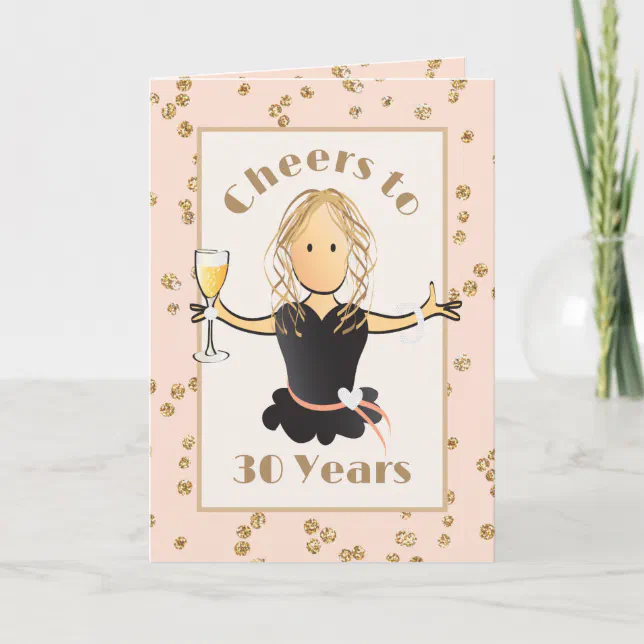 Funny and Classy 30th Birthday Card for Her | Zazzle