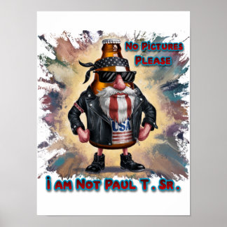Funny and Colorful Can of Beer on a Poster