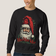 Funny and Colorful Santa Claus on a Black