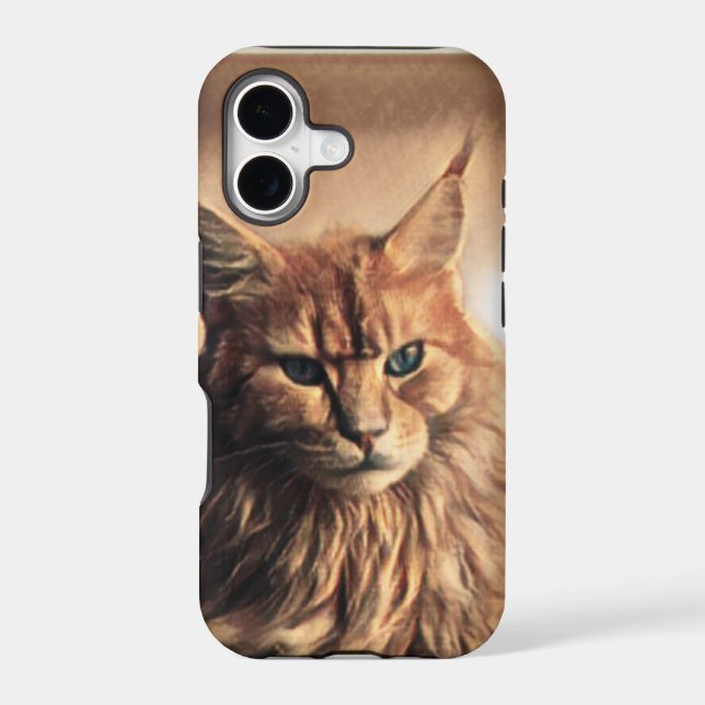 Funny And Crazy Cat Iphone Case (Back)