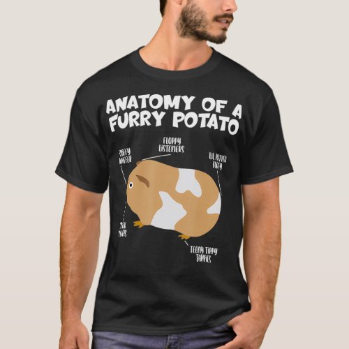 Funny And Cute Anatomy Of A Furry Potato Soft T_Shirt