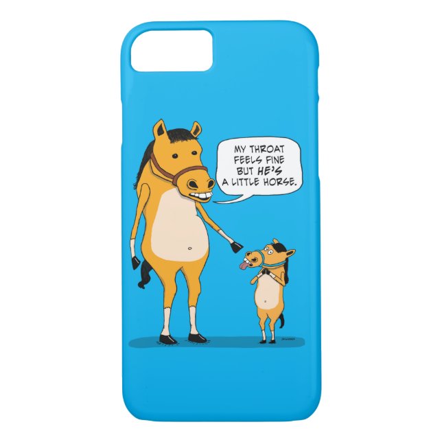 Funny and Cute Big Horse and Little Horse Case-Mate iPhone Case (Back)