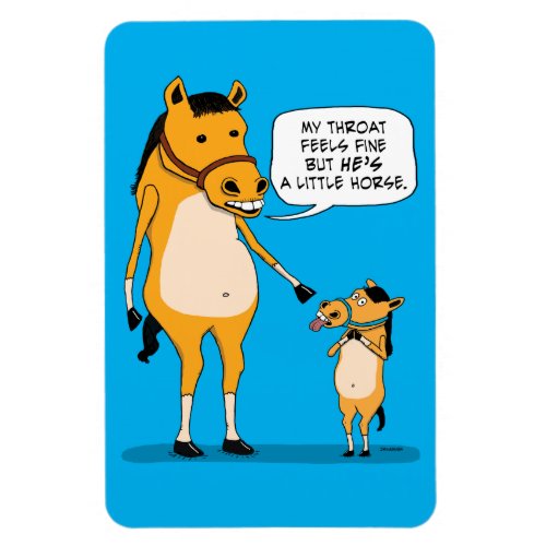 Funny and Cute Big Horse and Little Horse Magnet