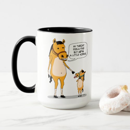 Funny and Cute Big Horse and Little Horse Mug