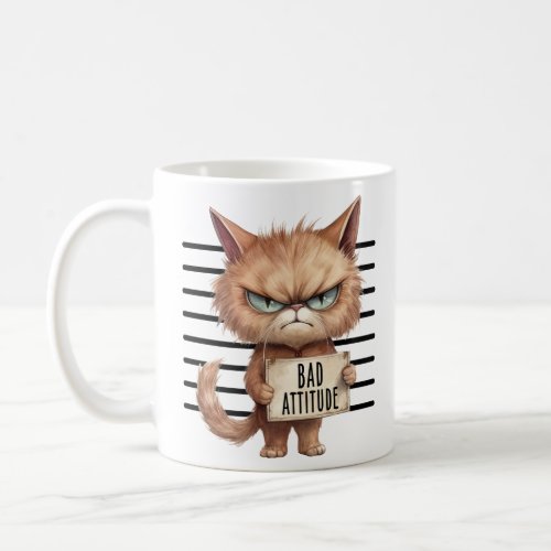 Funny and Cute Cat Mugshot  Coffee Mug