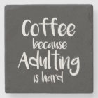 Funny and cute coffee coaster