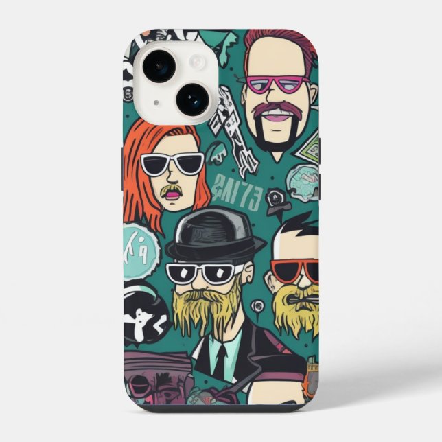 Funny and Cute Crypto Punks iPhone Case (Back)
