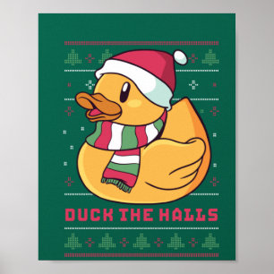 Funny and Cute Duck Puns Merry Christmas Duck The Poster