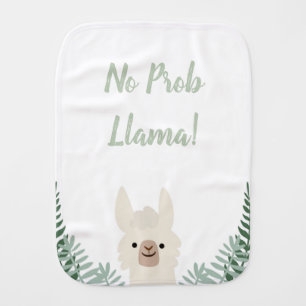 Funny and Cute Llama Baby Burp Cloth
