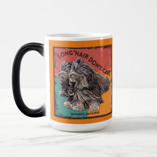 Funny and Cute, Long Hair Dog Mug For Puppy Lovers