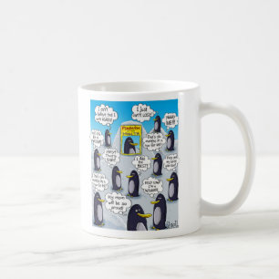 Funny and Cute Penguin of the Month. Coffee Mug