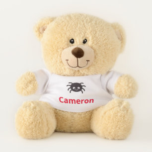 Funny and Cute Personalized Spider with Name Teddy Bear