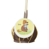 Funny and cute pony with baby - kids birthday cake pops (Front)