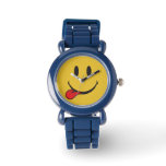Funny And Cute Sticking Out Tongue Emoji Watch at Zazzle