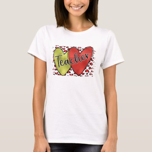 Funny and Cute Teacher Hearts T_Shirt
