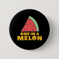 Funny and Cute Watermelon Fruit Pun One In A Melon