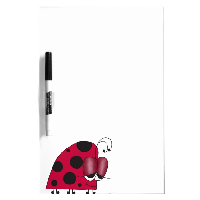Funny and Euphoric Ladybug Dry Erase Board (Front)