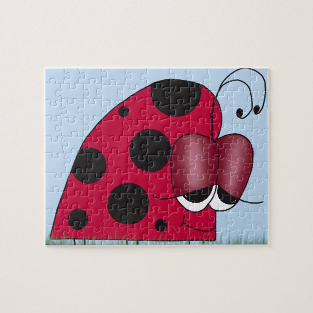Funny and Euphoric Ladybug Jigsaw Puzzle (Horizontal)