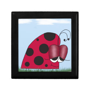 Funny and Euphoric Ladybug Keepsake Box