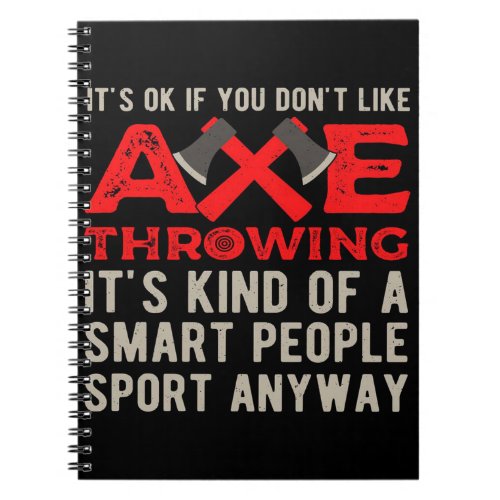 Funny  and great Axe Throwing Notebook