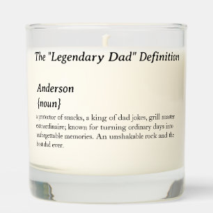 Funny and Heartwarming Customizable Gift for Dads Scented Candle
