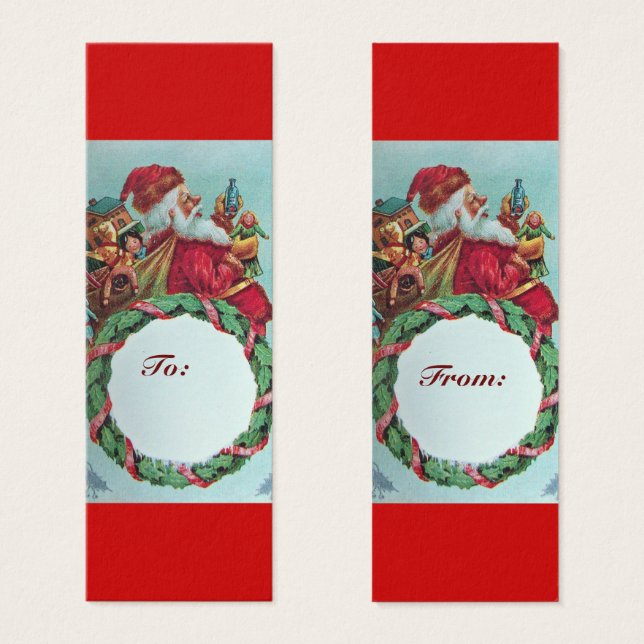 FUNNY AND HUMOROUS SANTA CLAUS VINTAGE CROWN (Front & Back)