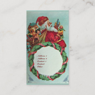 FUNNY AND HUMOROUS SANTA CLAUS VINTAGE CROWN BUSINESS CARD