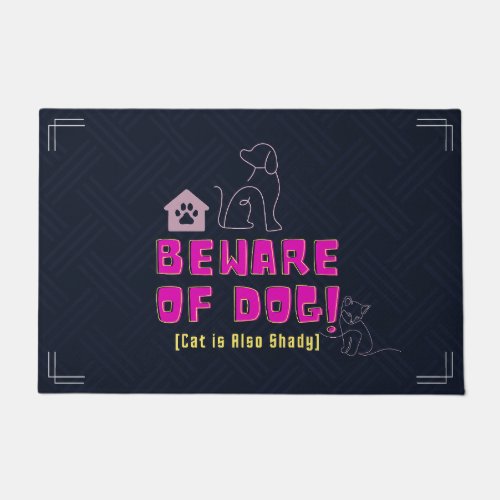 Funny and Humorous Welcome Mats  Beware of Dog