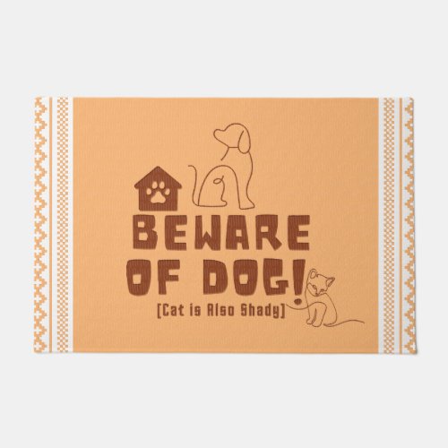Funny and Humorous Welcome Mats  Beware of Dog