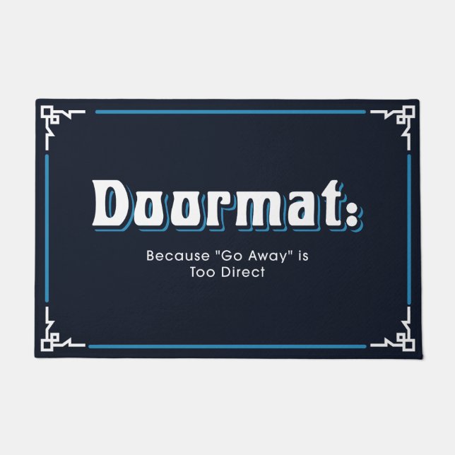 Funny and Humorous Welcome Mats | Go Away (Front)