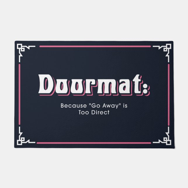 Funny and Humorous Welcome Mats | Go Away (Front)