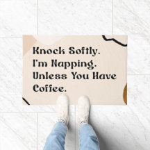 Funny and Humorous Welcome Mats | Knock softly