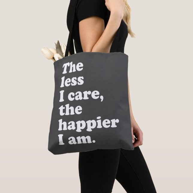 Funny and Inspirational Sarcastic Attitude Quote Tote Bag (Close Up)