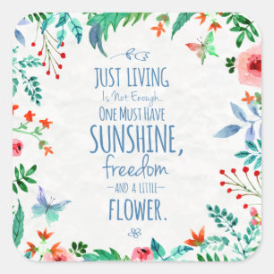 Funny and Inspiring Life Quote Sticker Seal