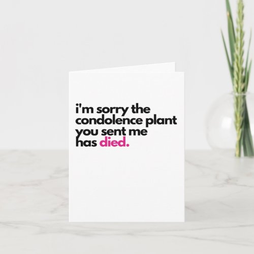 Funny and Oddly Specific Sympathy Card