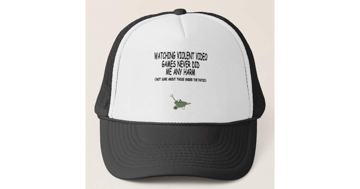 Funny and offensive video games trucker hat