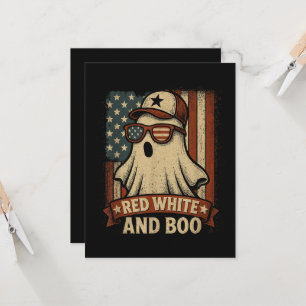 Funny and patriotic Red white and boo Invitation