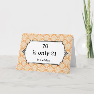 Funny and Sassy Scientific Joke 70th Birthday Card