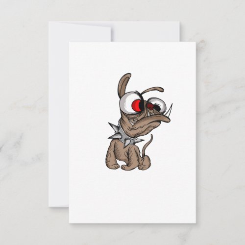 funny and scary cartoon collection 2 thank you card