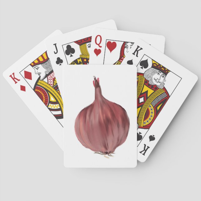 Funny and Sophisticated Onion Playing Cards (Back)