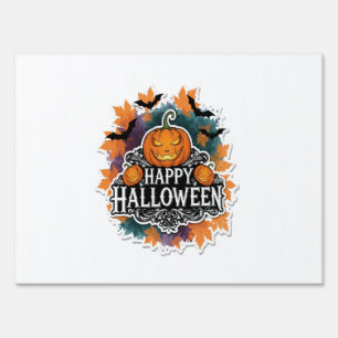 Funny and Spooky Halloween Quotes Happy Sign