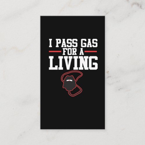 Funny Anesthesiologist Anesthesia Gift Pass Gas Business Card