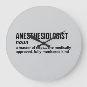 Funny Anesthesiologist Definition Clock Gift